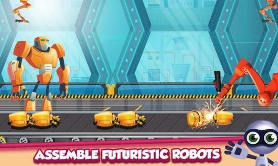 自由了解机器人制造的过程，是工厂养成类游戏