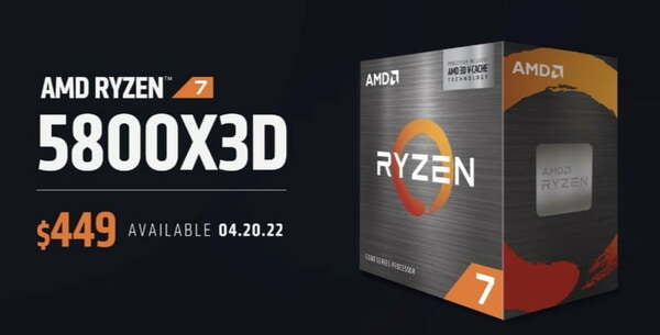 AMD R7 5800X3D大缓存处理器游戏测试：部分游戏表现超i9-12900KS
