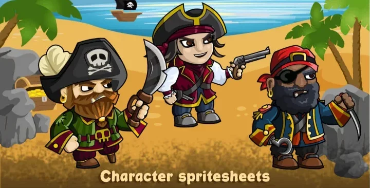 2D海盗角色